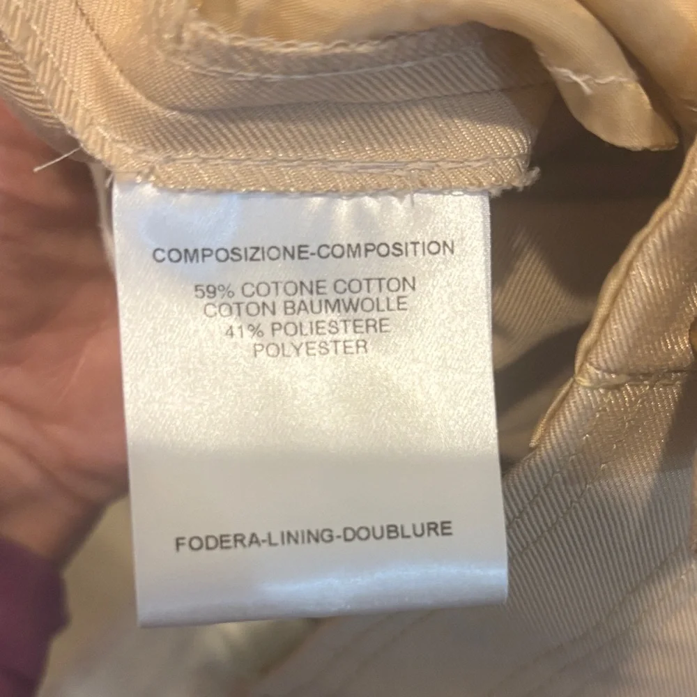 Gucci wide leg pleated women's trousers beige pants size 44 US 8-10 NWT